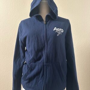 Aeropostale Kids Dark Blue Zip-Up Hoodie